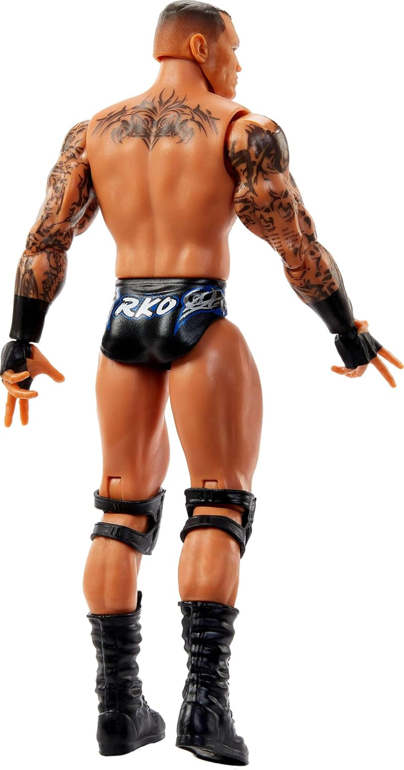 Mattel WWE Randy Orton Actionfigur, Main Battle Series #154, ca. 15 cm höjd Samlarfigur med 10 rörelsepunkter och realistiskt utseende, JCV42, [Multicolor] Actionfigurer Naty Shop