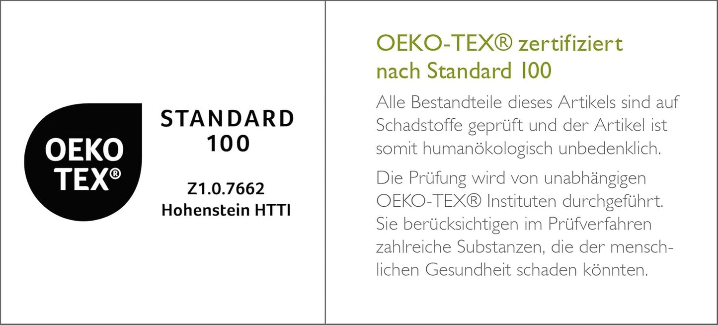 Badenia Trendline Eco quilt Aerelle Blue Duo 135 X 200 Cm, Vit, Öko-Tex certifierad, Tillverkad i enlighet med tysk kvalitetsstandard Täcken och täcken Naty Shop