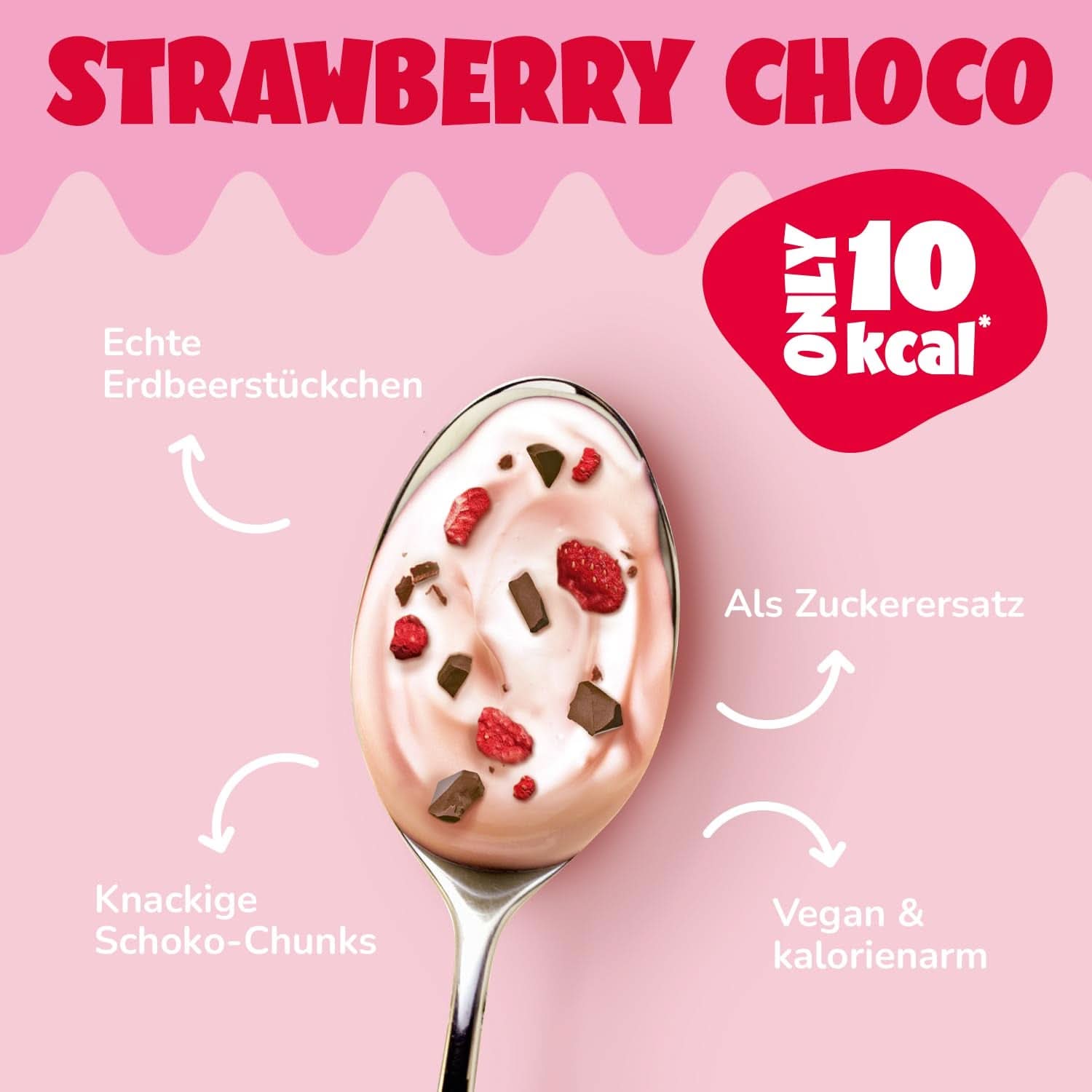 Ahead Flavour Pulver, Jordgubbschoklad 250 gram, 83 portioner Smaker Naty Shop
