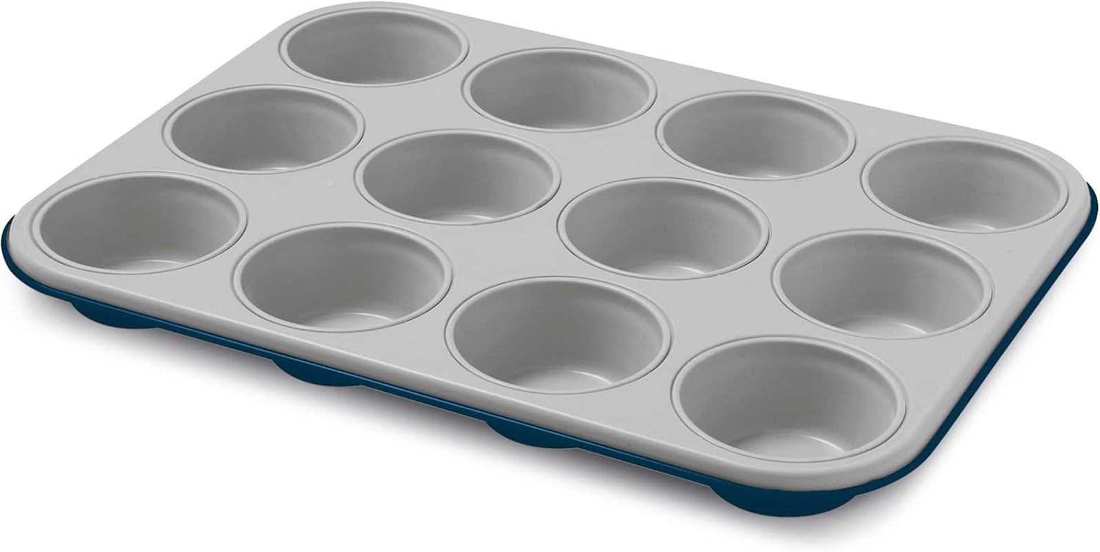 , Linia Bake, bakform för 12 muffins, stål med beläggning Formar och plåtar för bakning Naty Shop
