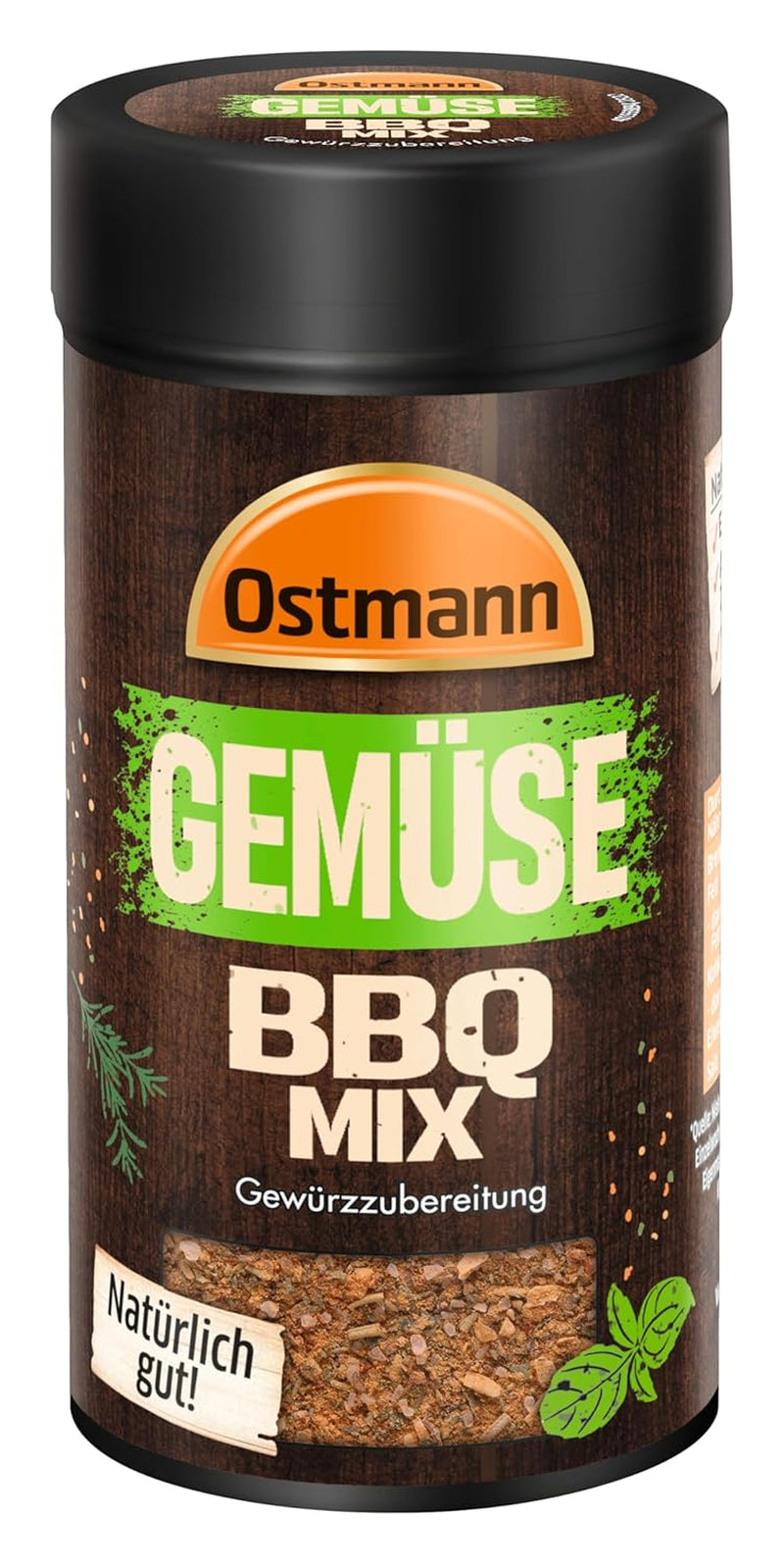 Ostmann Gewürze - Gemüse BBQ Mix | Gewürzzubereitung für Gemüse | Mediterrane Kräuternote für Grillgemüse, Tofu und Co. | 120 g i en sil