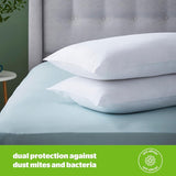 Silentnight Anti-Allergi mjuk kudde 2-pack mjuk fjäderstödkudde Idealisk för främre och magslipare Allergivänlig och maskintvättbar 2-pack Naty Shop standardkuddar