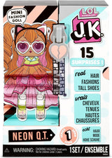 LOL Överraskning! 570776E7CAZ JK Mini Fashion Doll - 15 överraskningar, kläder och accessoarer - Samlarföremål - Neon QT