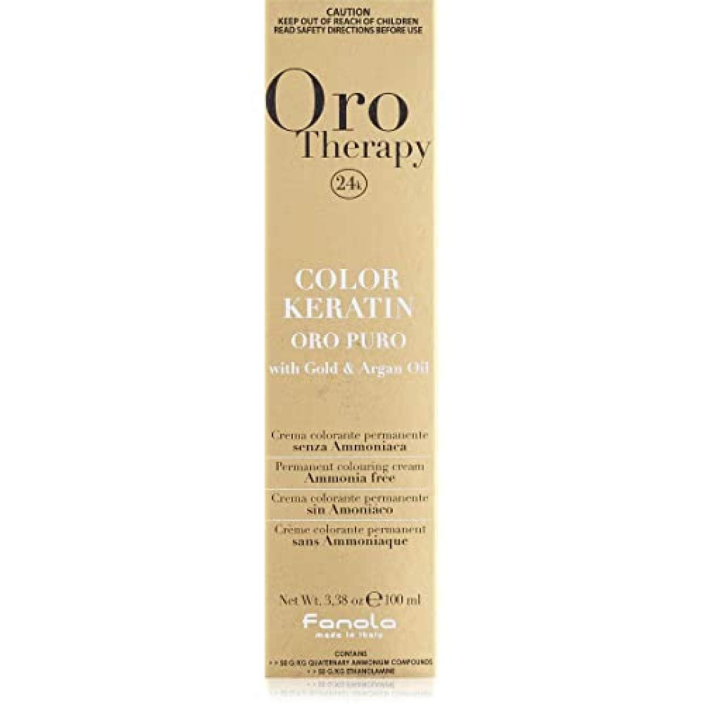Fanola Oro Therapy Color Keratin 5.0 100ml Hårfärgning Naty Shop 11.1 Super Blonde Platina Ash