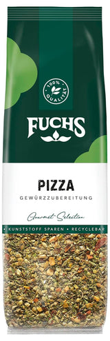 Fuchs Gewürze - Pizza Gewürzzubereitung i återvinningsbar Nachfüllbeutel, Gewürzmischung mit Italianen Kräutern, idealisk för Bruschetta - 30 g