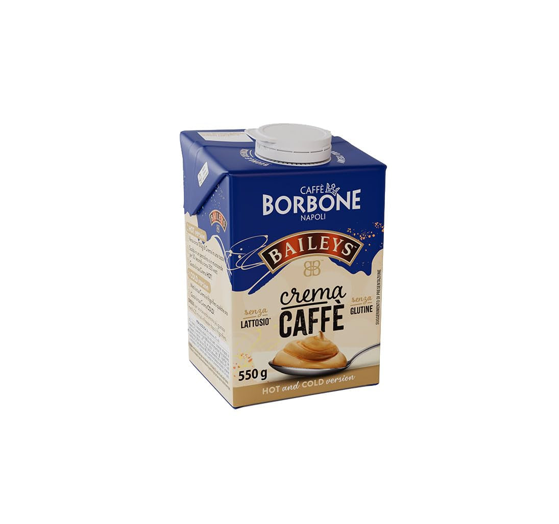 Caffè Borbone Baileys Kaffeecreme - Creme auf Milchbasis med lactosfreiem, löslichem Kaffee, med Baileys - laktos- och glutenfrei - 550-Gramm-Kartonpackung
