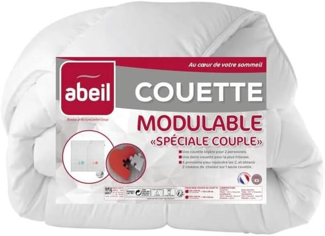 Abeil Couette Modulable Special Couple 220 X 240 Cm Täcken och täcken Naty Shop Standardtitel