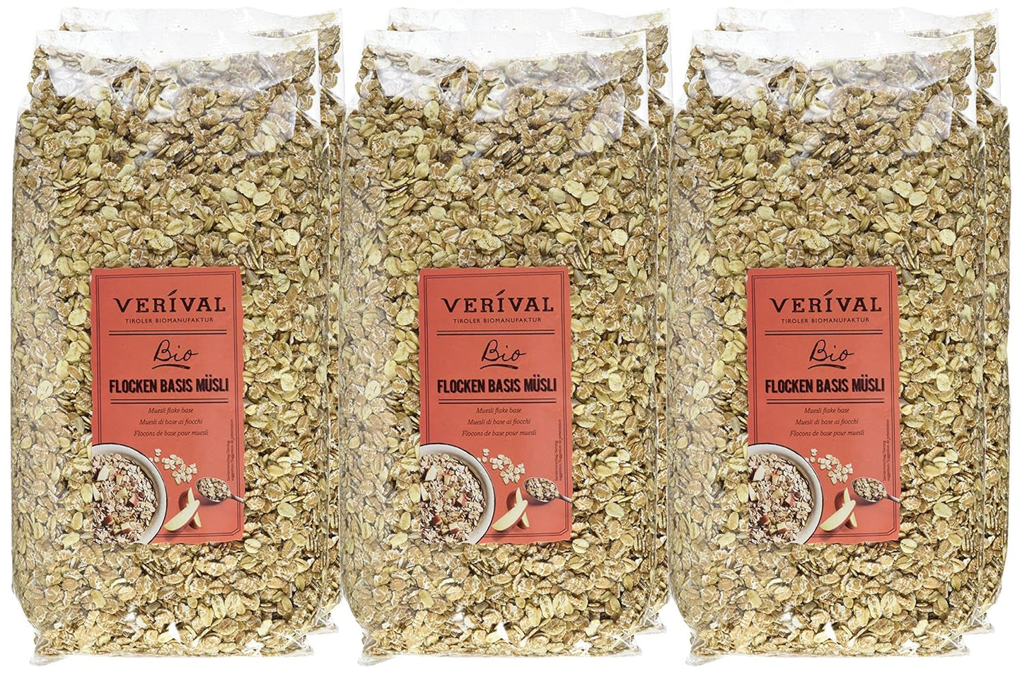 Verival Flakes müslibas - ekologisk, 6-pack (6 x 1 kg)