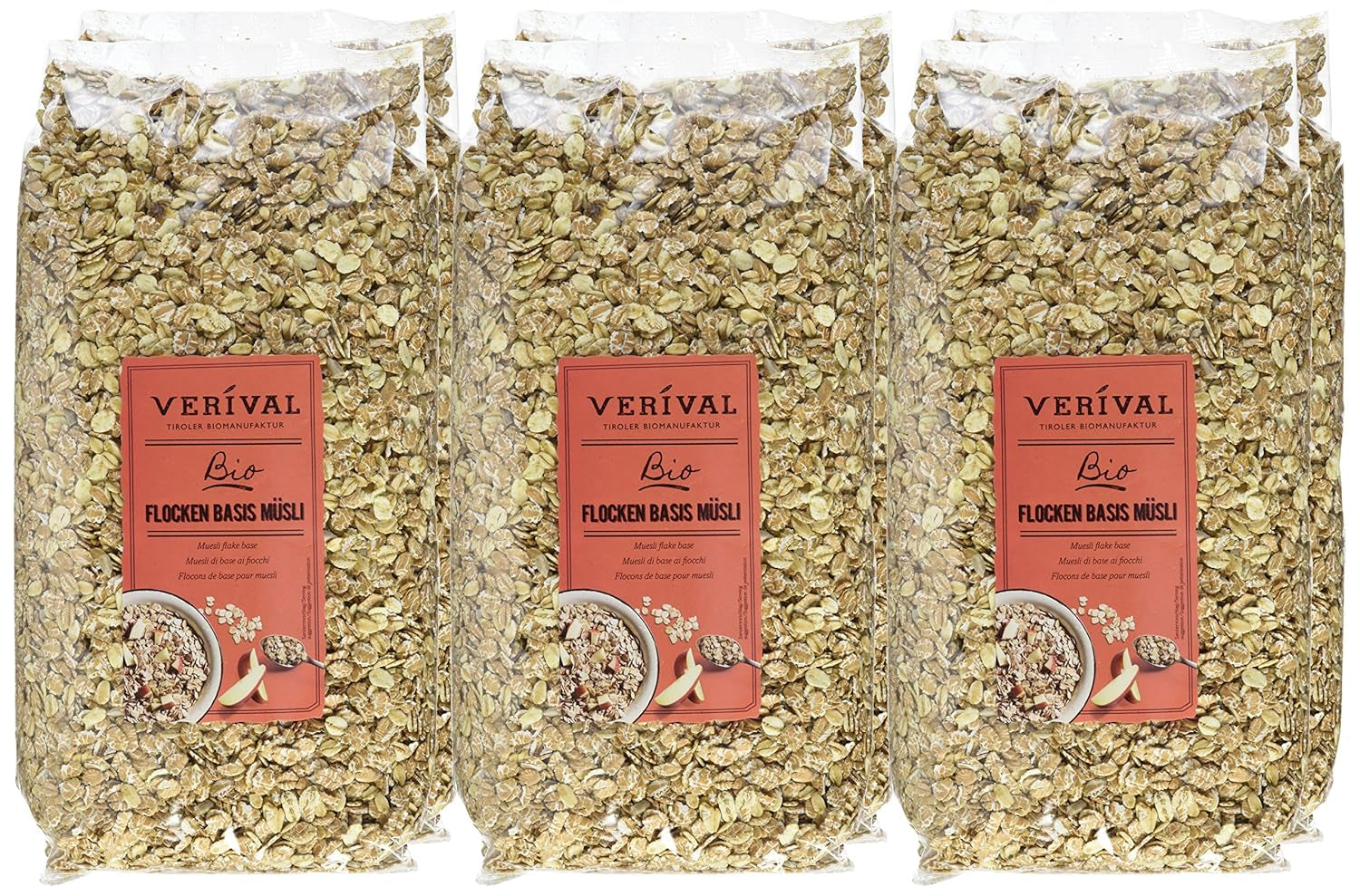 Verival Flakes müslibas - ekologisk, 6-pack (6 x 1 kg)