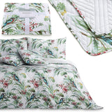 Ameliahome Överkast Överkast 260X280 Cm Dubbelsidig Lättskött Quiltväxtmönster Fågelmönster Flerfärgad Kingfisher Sängar och filtar Besuche den AmeliaHome-Store