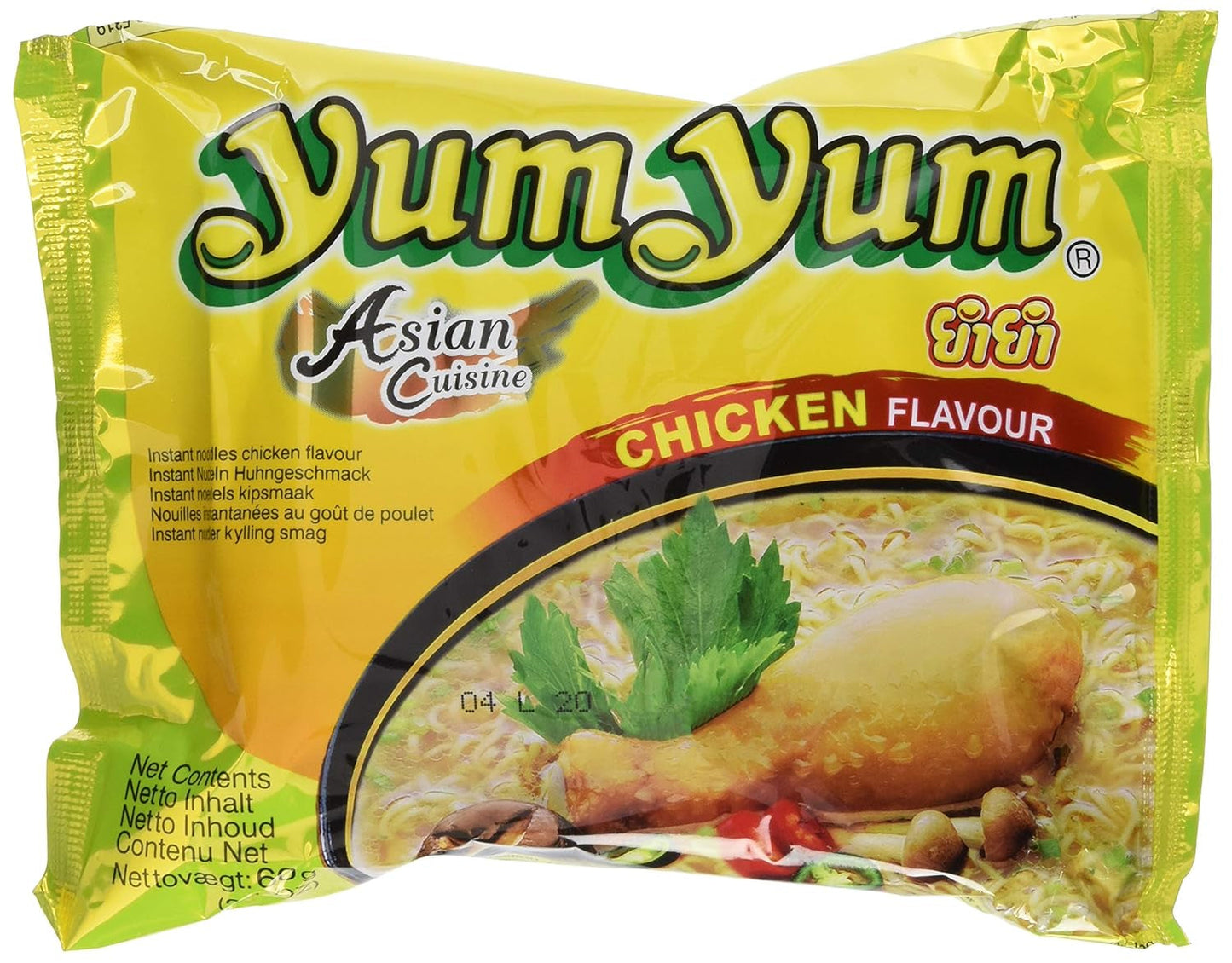 Snabbnudlar med kyckling, förpackning om 10 (10 x 60 g)