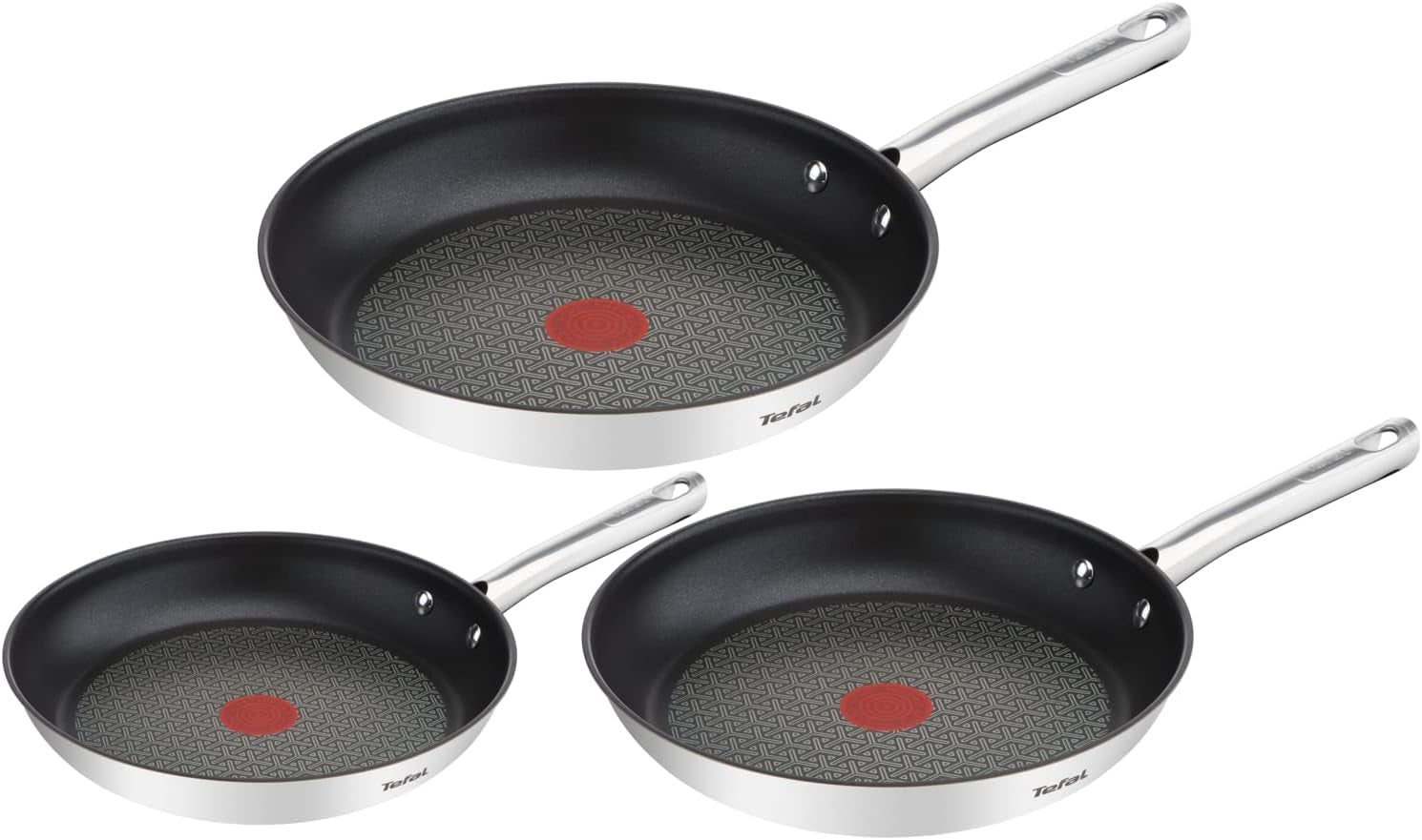 TEFAL DUETTO Pannset 3 delar 20/24/28 cm, induktion Grytor och stekpannor Naty Shop Standardtitel