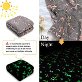 Kanguru Glow Överkast Glow in the Dark Filt Fjärilsfilt Mjuk filt 130X150Cm Lysande Soffa Överkast. Glow in the Dark barnfilt, grå sängar och filtar Besuche den Kanguru-Store