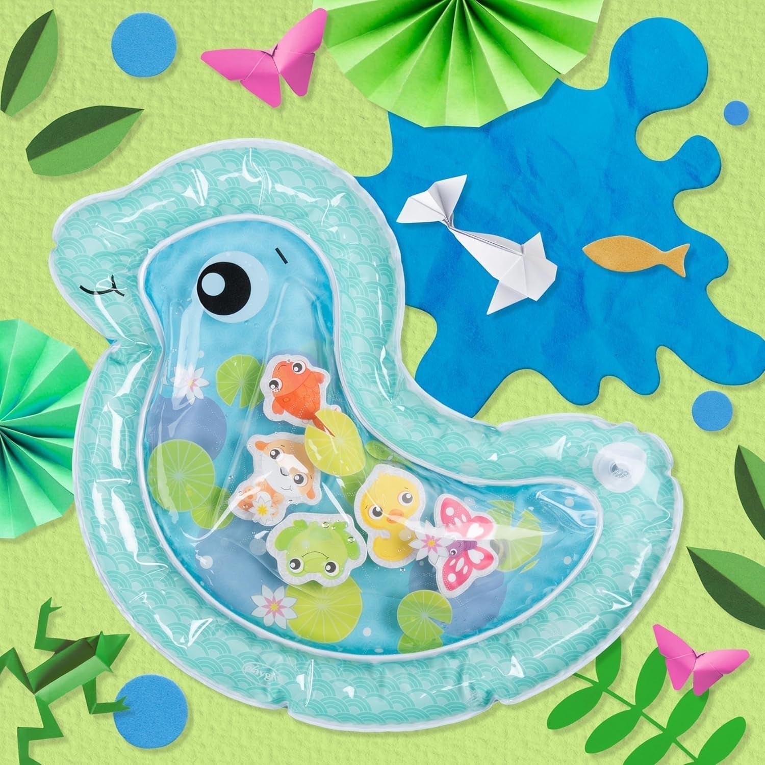 Playgro vattenmatta baby, uppblåsbar vattenlekmatta babyleksak sensorisk leksak för 3 6 9 månader Leksaker Bebe Naty Shop