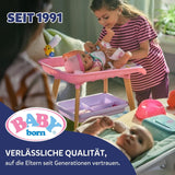 BABY born Carla - 43 cm docka - högkvalitativt blont hår med trådar - inga batterier krävs - lämplig för barn från 4 år och uppåt - innehåller 7 tillbehör, rosa