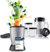 Gourmetmaxx Mr Magic Blender, Smoothie Maker med Xxl Naty Shop tillbehörspaket
