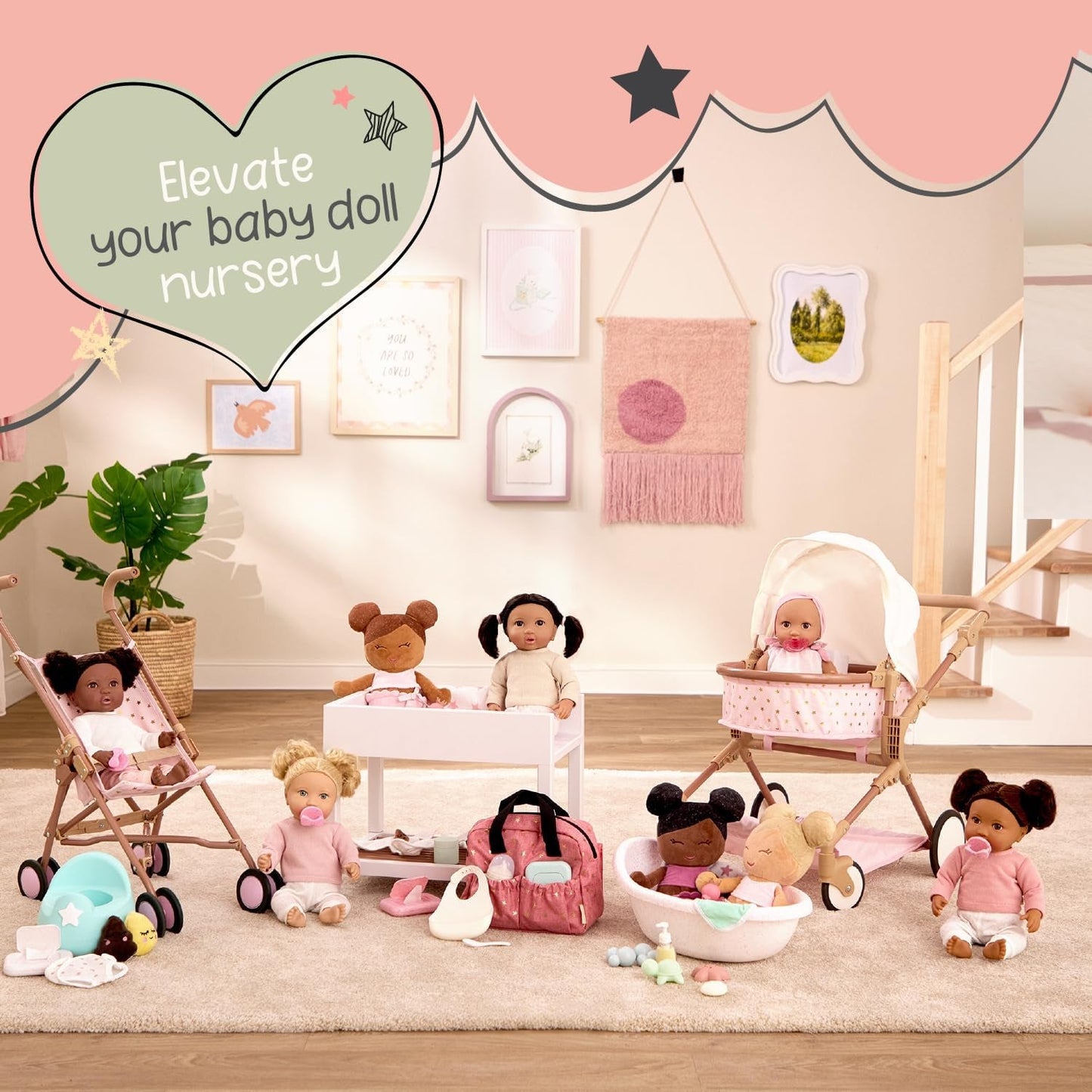 LullaBy – Dockbadkar – Badkarset – Badleksak – Docktillbehör – Realistisk vattenlek – Barn 2+