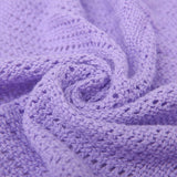 Familjesängkläder Rosa Dubbelsäng Cellulär filt Bomull Vändbar Stort överkast Lätt värmemjukt Traditionell cellfilt 230 X 230 Cm Täcken och täcken Naty Shop Violet Enkelsäng (180X230Cm)