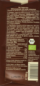 Ekologisk choklad fylld med cappuccino, 100g