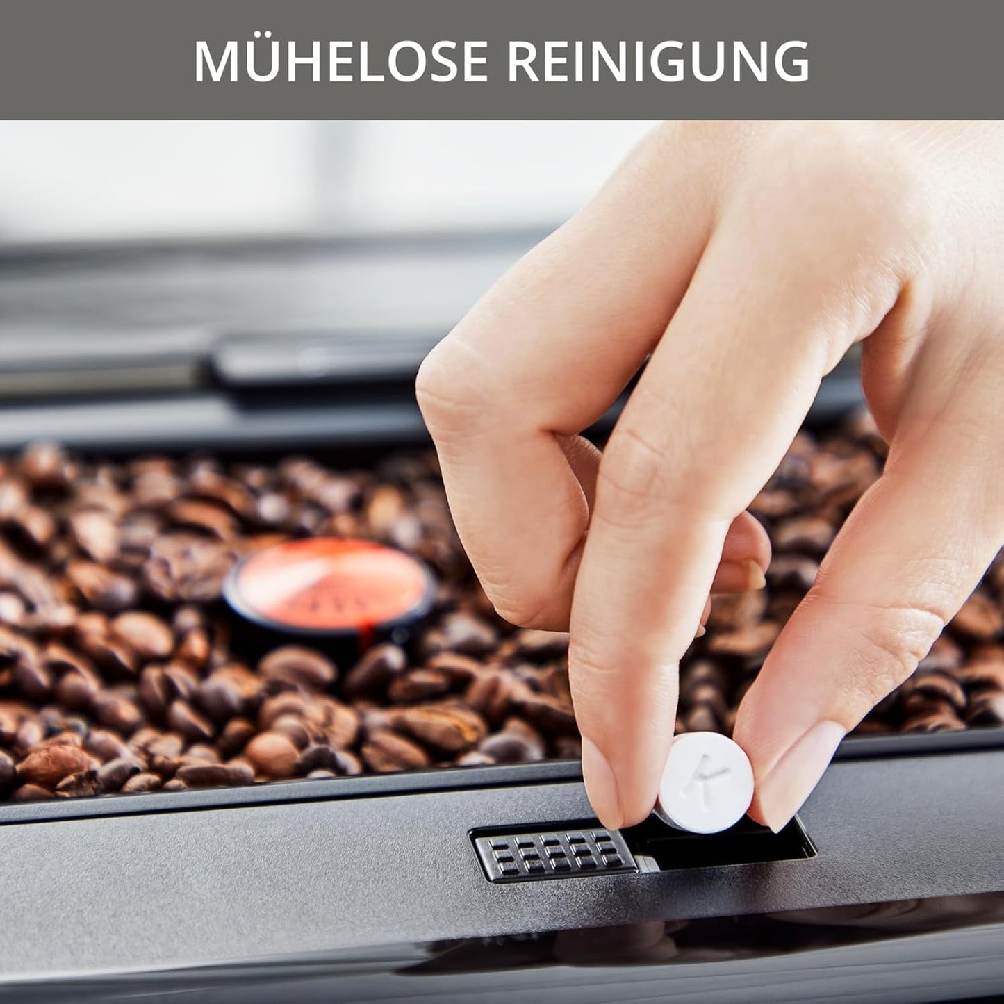 Krups Intuition Preference helautomatisk espressomaskin med smartphone-liknande funktion, 3,5" färgpekskärm, Smart Slide-teknik, intuitivt belysningssystem, 11 drycker, mjölkbehållare, EA873810