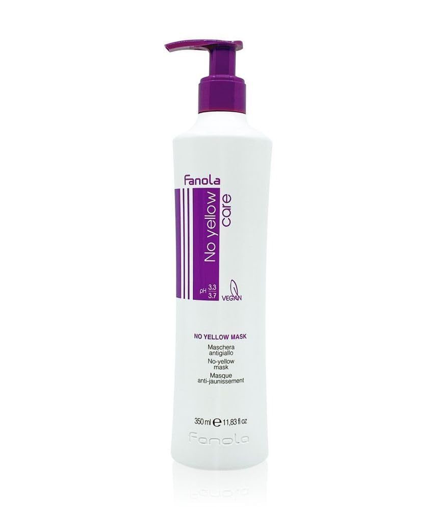 Fanola No Yellow Mask - vårdbehandling, 1 liter Naty Shop Hair Mask 350 Ml (1 förpackning)