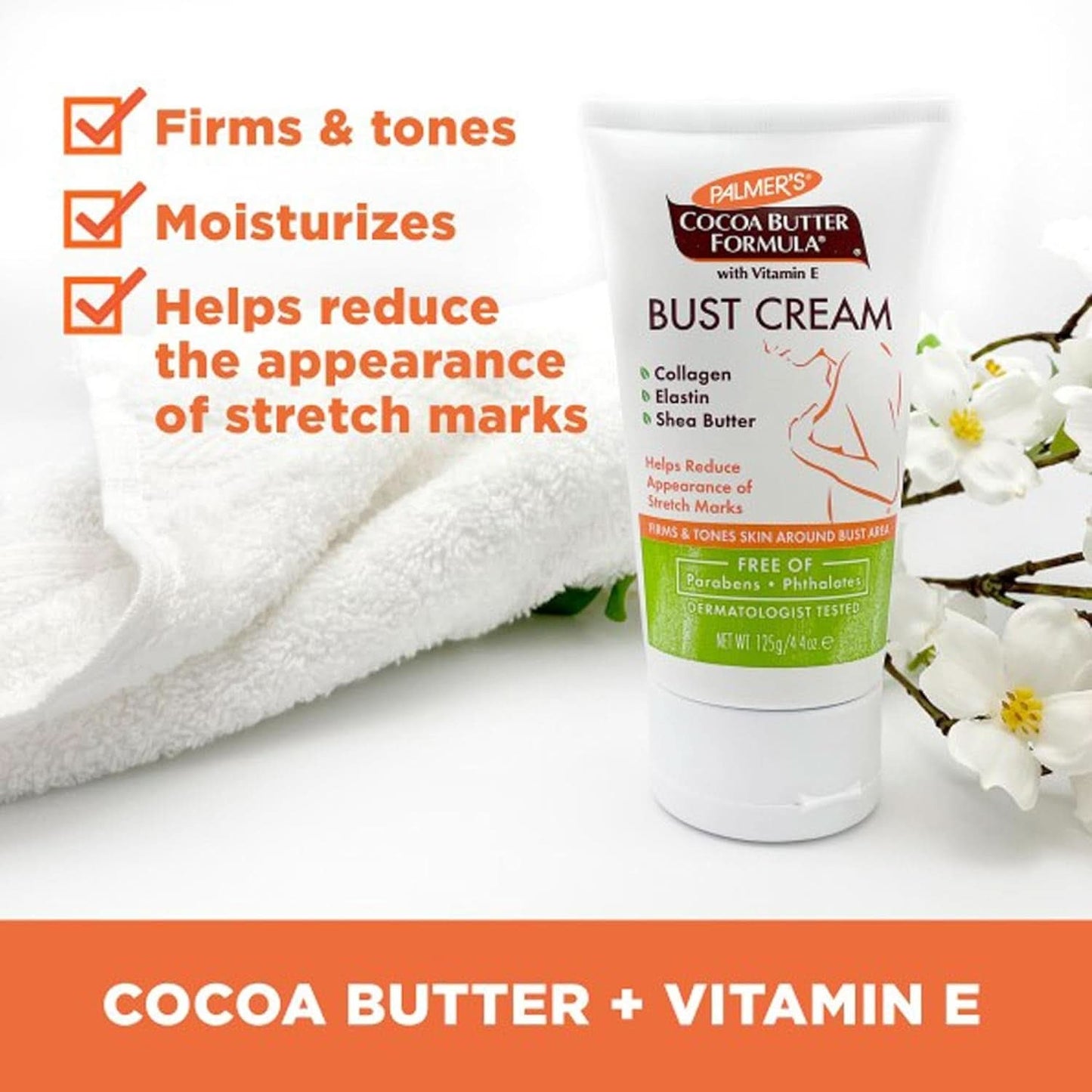 Palmer's Pregnancy Cocoa Butter, krämen för att återställa bysten efter födseln Cosmetics and Beauty Naty Shop