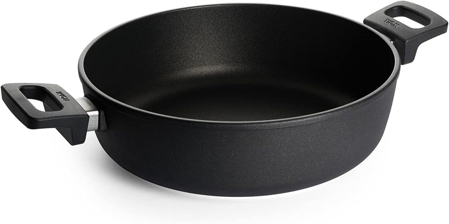 Woll Nowo Titanium Kasserolle - Induktiv -, Ø 32 Cm, 8 Cm Hoch, 5,5 Liter, Mit 2 Seitengriffen - Geeignet Für Alle Herdarten Formar och brickor för bakning Naty Shop 4 Liter