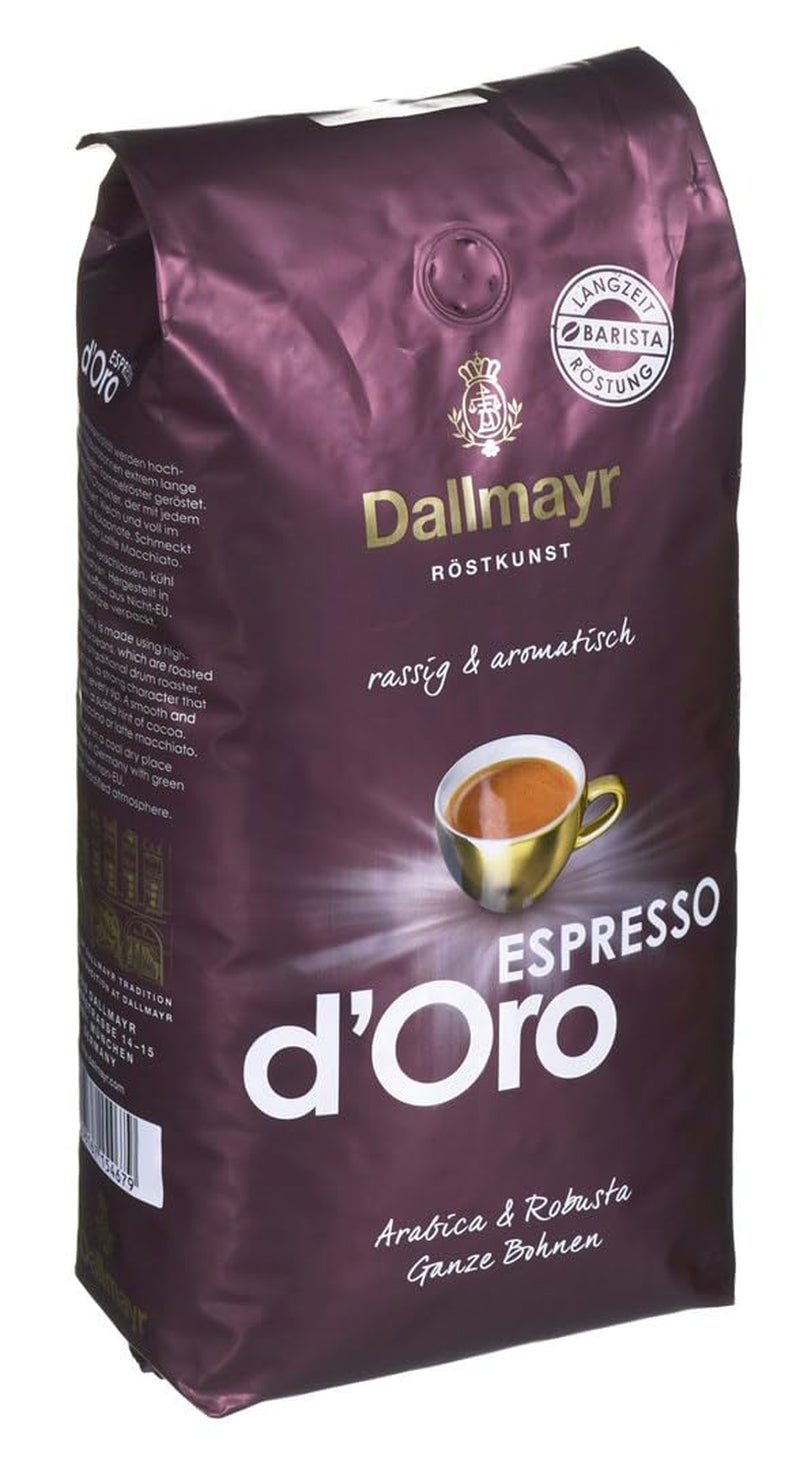 Espresso d'Oro hela bönor 8x 1000g (8000g) - starkt smaksatt kaffe