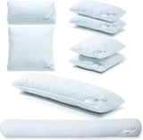 Sido sovkudde 40 X 145 Cm dragkedja amningskudde 1500G Klimatkontroll Oeko-Tex Standardkuddar Naty Shop