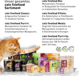 Våt kattmat Catz Finefood Purrrr med monoprotein och lax nr. 105, för katter med känslig matsmältning, 16 x 80 g