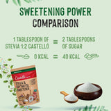 Stevia + Erythritol 1:2 Süßstoff | 1G = 2G Zucker | 100% Natürlicher Zuckerersatz - 0 Kalorien - 0 Glykämischer Index - Keto Und Paleo - 0 Netto-Kohlenhydrat - Kein GVO - Castello sedan 1907 - 850 G Sweeteners Naty Shop