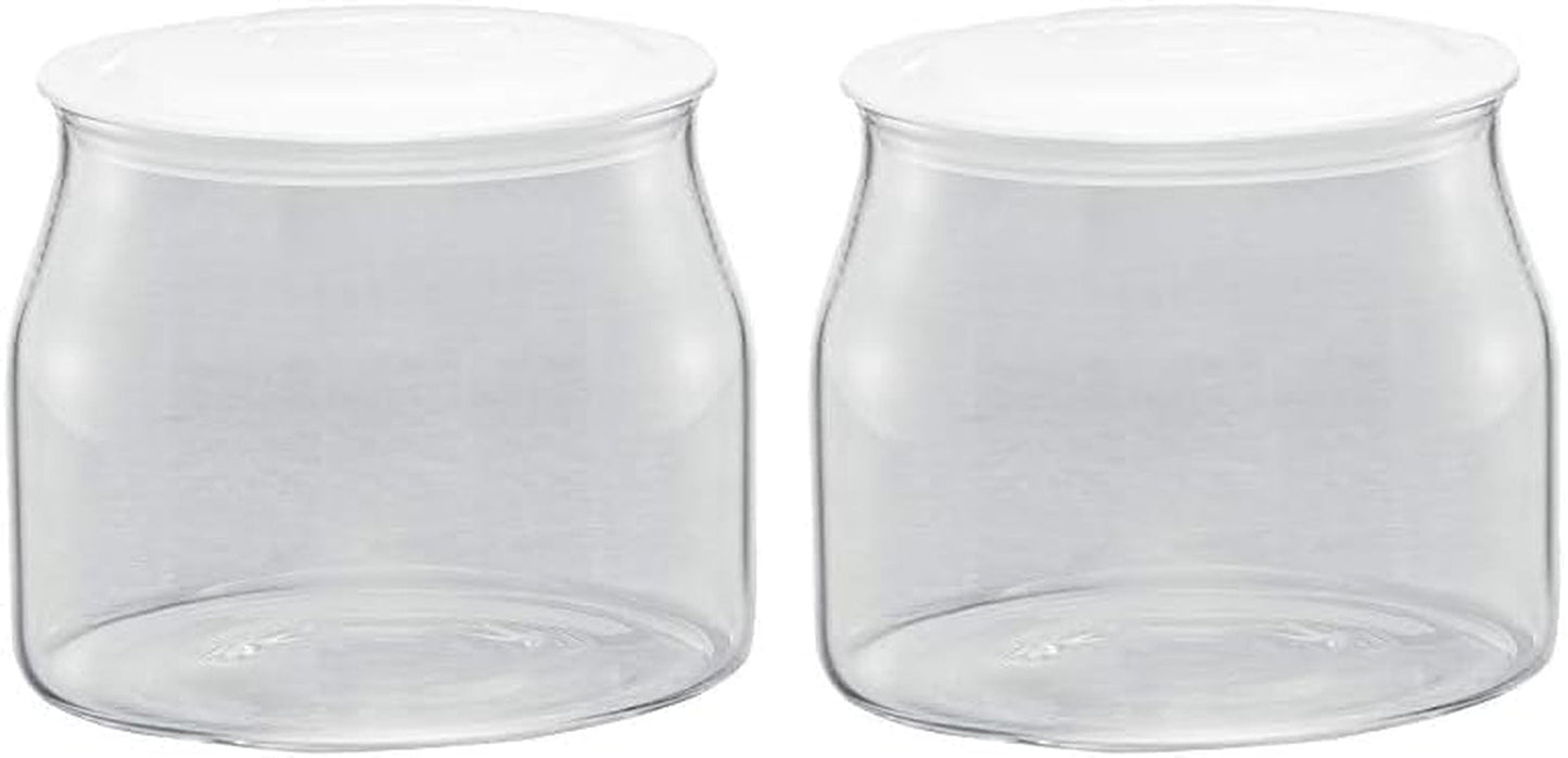 Rommelsbacher JG 1 ersättningsburk för JG 80-1,2 liters yoghurt- och färskostmaskin med lock (förpackning om 2) Naty Shop Matförvaringslådor klar/vit 1 st (förpackning om 2)