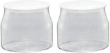 Rommelsbacher JG 1 ersättningsburk för JG 80-1,2 liters yoghurt- och färskostmaskin med lock (förpackning om 2) Naty Shop Matförvaringslådor klar/vit 1 st (förpackning om 2)