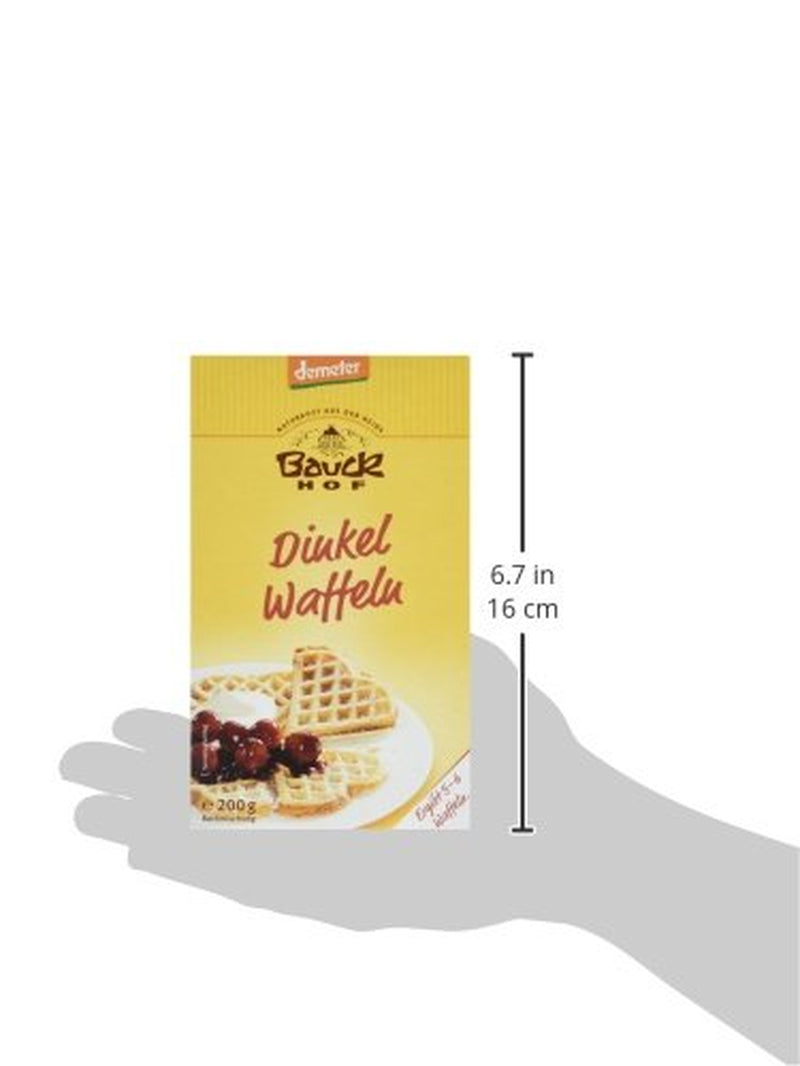 Demeter Bauck Hof Bio Dinkel Wafflen, 200 G Blandning för bakning och matlagning Naty Shop