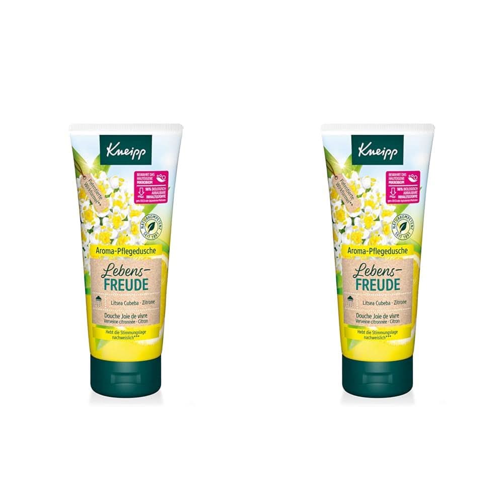 Kneipp Aroma, fuktgivande duschgel, 200 ml dusch och bad Naty Shop Set 2 x 200 ml