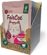 Green Petfood FairCat Multipack (6 x 85 g) | Vuxen | Premium våtfoder för urvuxna katter 6 verschiedenen leckere Sorten im Multipack | getreidefrei | Katzenfutter nass | 6 pack