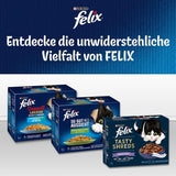 Felix Sensations Våt kattmat i gelé, blandad fiskblandning, 6 st (6 x 12 påsar à 85g vardera)