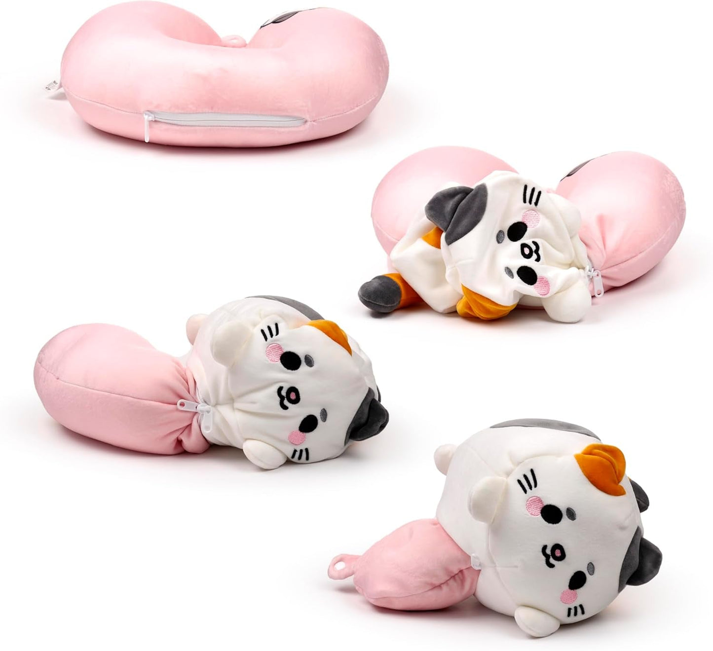 Puckator Swapseazzz Plysch resekudde 2 i 1 Lola La Gatta Vit standard resekuddar Naty Shop