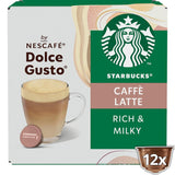 STARBUCKS Caffè Latte av Nescafé Dolce Gusto Kaffeekapseln 6 x 12 (72 Kapseln)