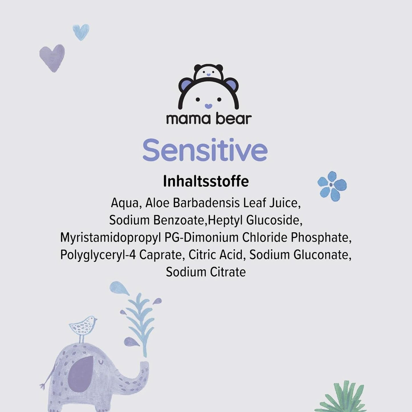 Naty Shop Mama Bear Sensitive Baby Wipes Oparfymerade