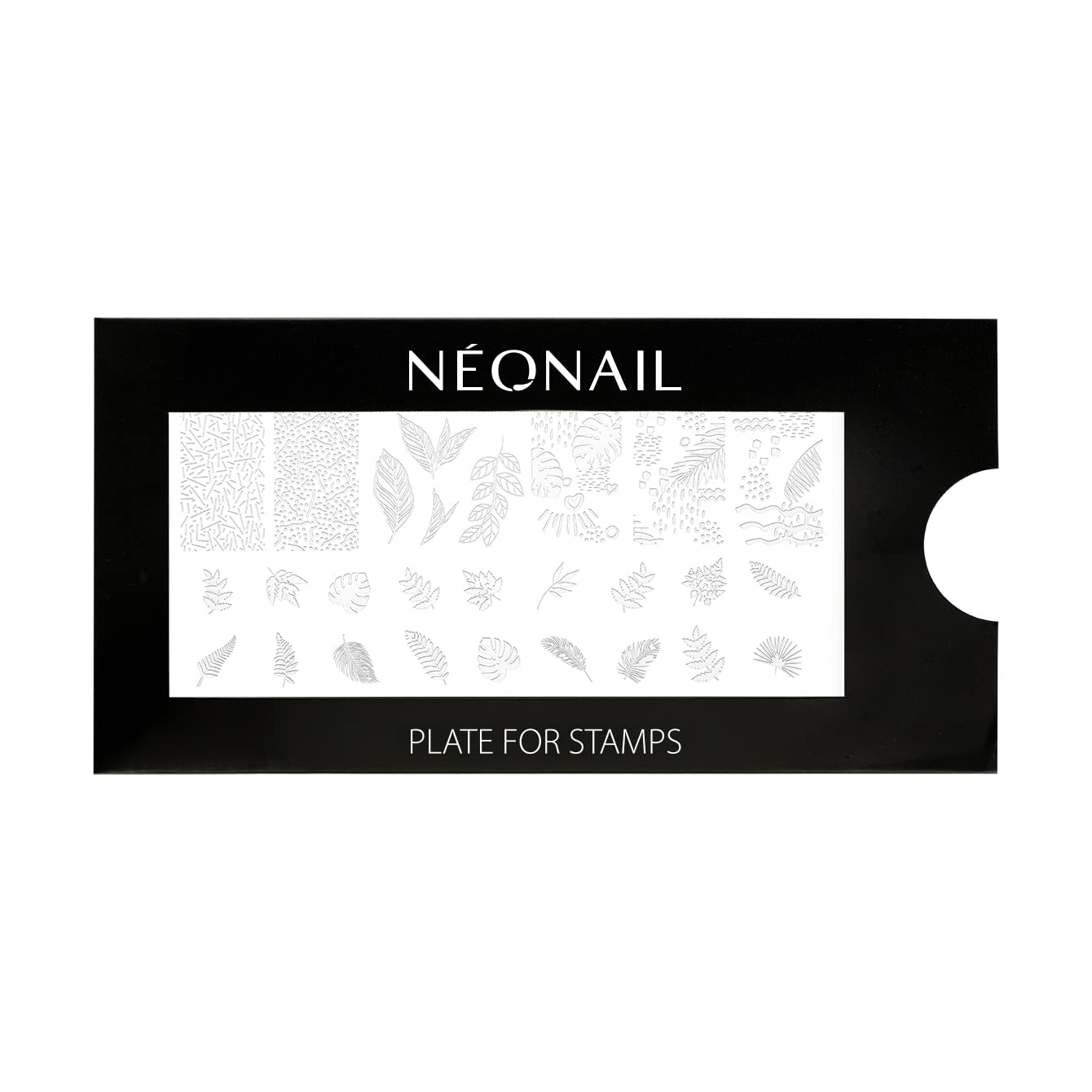 NÉONAIL Nagel Stempel Mit Schaber - Nägel Selber Machen - Nail Art Stämpel - Nageldesign Für Nagel Schablone - French Nails Stempel - Silikon Nagelstempel