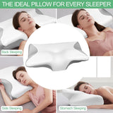 Ortopedisk kudde, nackvärkskudde, memory foam kudde, ortopedisk nackkudde, ortopedisk sovkudde, ortopedisk nackstödskudde, antisnarkande kudde delar Cervikala ortopediska kuddar Naty Shop