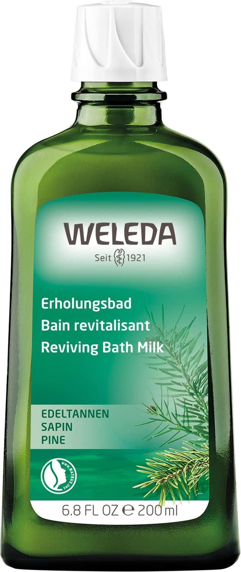WELEDA, naturlig kosmetika Ekologisk badessens med eteriska oljor av gran och silvergran för avkoppling och vård, badtillsats för inre styrka, 200 ml Dusch och bad Naty Shop