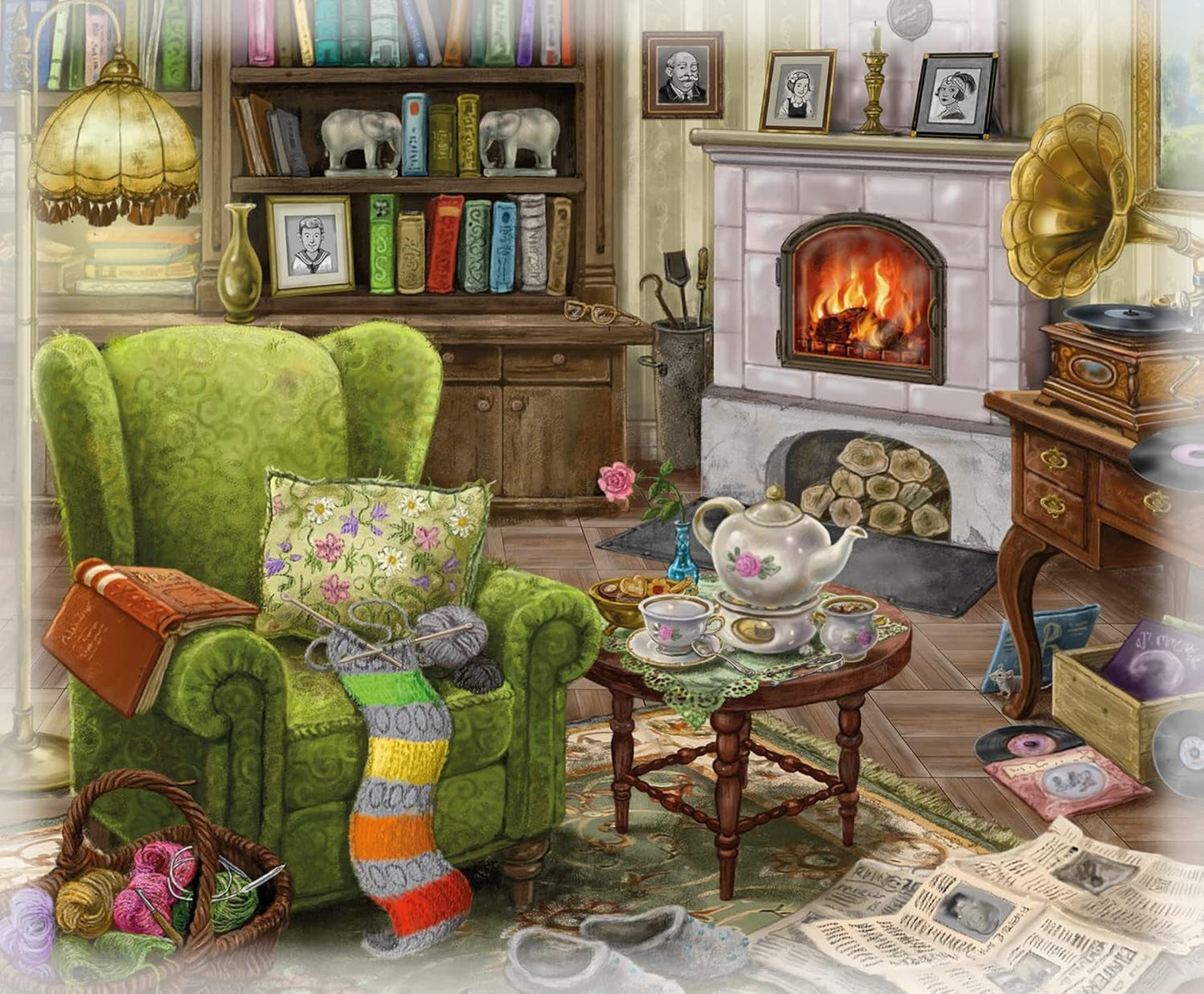 Ravensburger EXIT Puzzle - The Ghostly Manor House - 6X 99-bitars pussel för pusselälskande vuxna och barn från 10 år och uppåt Puzzle Naty Shop