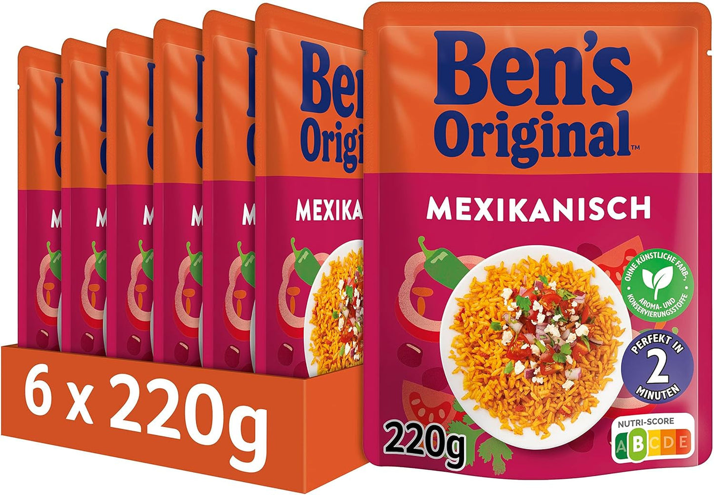 BEN'S ORIGINAL™ mexikanskt expressris 6 x 220 g