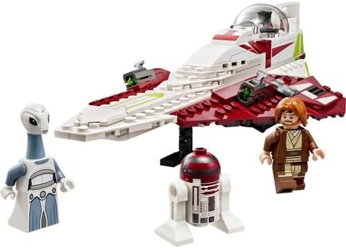 LEGO Star Wars Jedi Starfighter Obi-Wan Kenobi, byggbar leksak med Taun We, Droidfigur och ljussabel, Attack of the Clones Set 75333 Byggset Besuche den LEGO-Store
