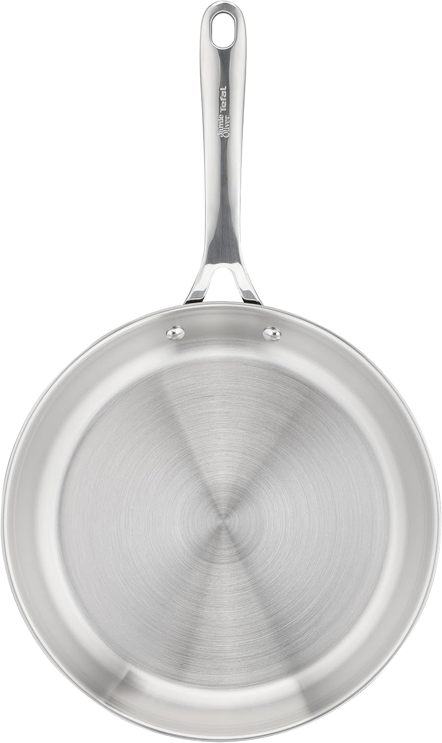 Jamie Oliver från Tefal Cook Smart stekpanna 28Cm, obelagt rostfritt stål, Lämplig för induktionsgrytor och stekpannor Naty Shop
