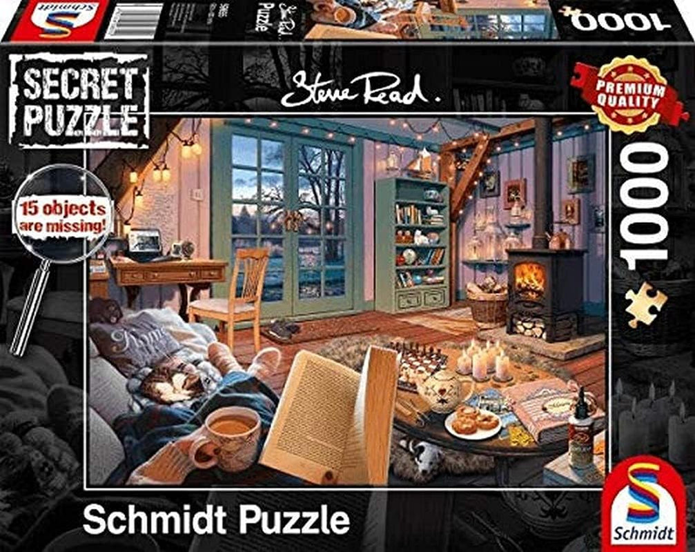 Schmidt Spiele 59655 In the Holiday Home 1000 bitar hemligt pussel Pussel Naty Shop Standardtitel