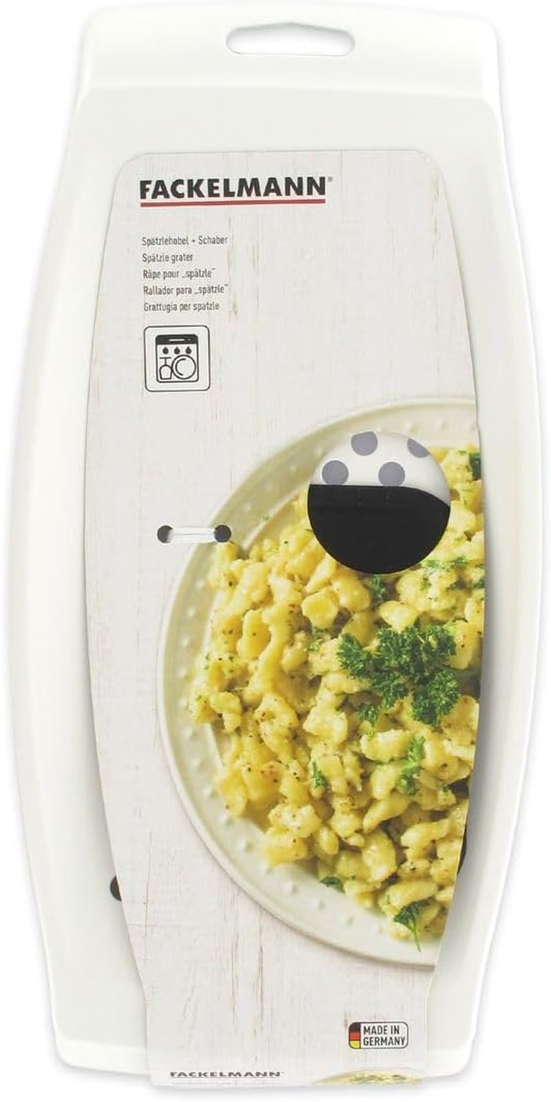 Fackelmann spaetzle rivjärn med degskrapa Peeler Naty Shop