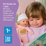 Baby Born Rosie mjuk docka 30 cm med 6 ljud och flaska, rosa